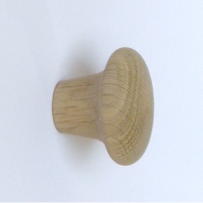 Knob style M 48mm oak sanded wooden knob
